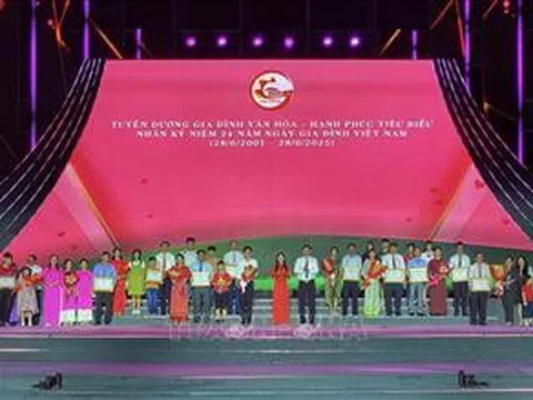 TP Hồ Chí Minh tuyên dương 90 gia đình văn hóa - hạnh phúc tiêu biểu