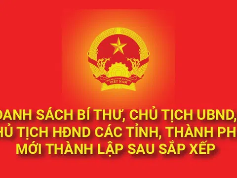 Infographics: LÃNH ĐẠO 23 TỈNH, THÀNH PHỐ MỚI THÀNH LẬP SAU SÁP NHẬP