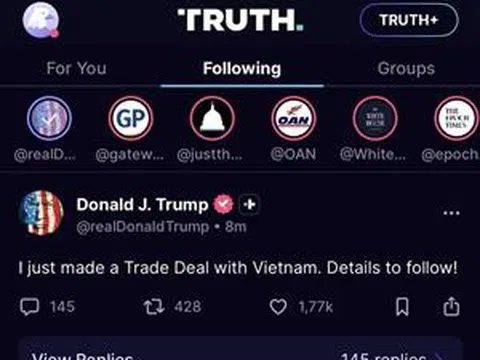 Tổng thống Mỹ thông báo đạt được thỏa thuận thương mại với Việt Nam
