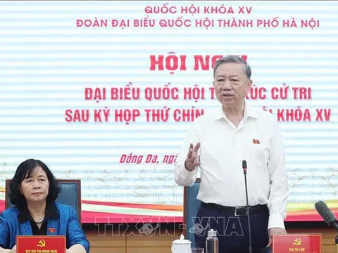Tổng Bí thư Tô Lâm tiếp xúc cử tri Hà Nội sau Kỳ họp thứ 9, Quốc hội khóa XV
