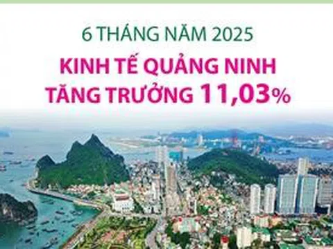 6 tháng năm 2025: Kinh tế Quảng Ninh tăng trưởng 11,03%
