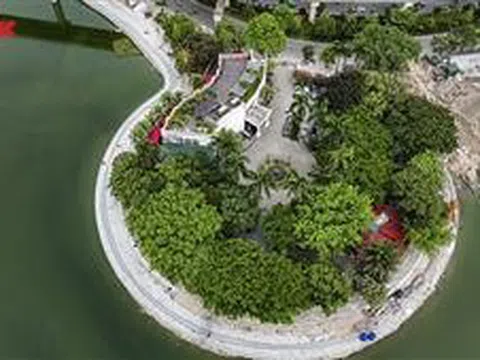 Cận cảnh bán đảo hồ Đống Đa làm sân chơi, vườn hoa
