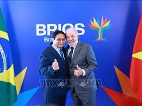 Thủ tướng Phạm Minh Chính hội kiến Tổng thống Brazil Lula da Silva