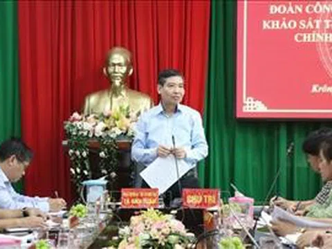 Khảo sát tình hình hoạt động, vận hành chính quyền địa phương hai cấp