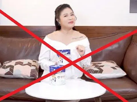 MC Hoàng Linh bị xử phạt vì quảng cáo sữa giả