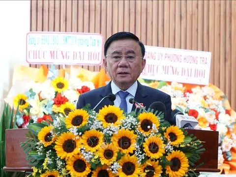 Thường trực Ban Bí thư Trần Cẩm Tú dự Đại hội Đảng bộ phường Bàn Thạch (Đà Nẵng)