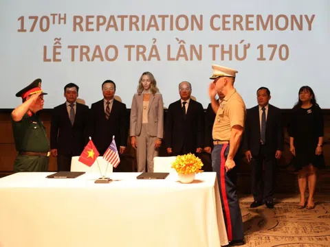 Lễ trao trả hài cốt quân nhân Hoa Kỳ lần thứ 170