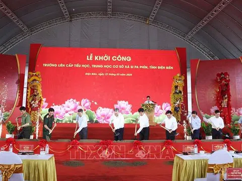 Tổng Bí Thư Tô Lâm dự Lễ khởi công Trường liên cấp Tiểu học, THCS xã Si Pa Phìn, tỉnh Điện Biên