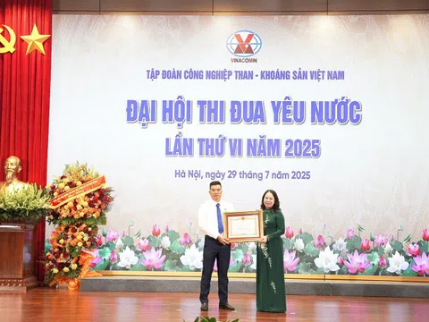 Phó Chủ tịch nước trao danh hiệu Anh hùng lao động cho một công nhân ngành than