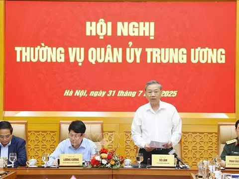 Tổng Bí thư Tô Lâm chủ trì Hội nghị Thường vụ Quân ủy Trung ương