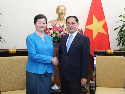 Phó Thủ tướng, Bộ trưởng Ngoại giao Bùi Thanh Sơn tiếp Đại sứ Campuchia Chea Kimtha