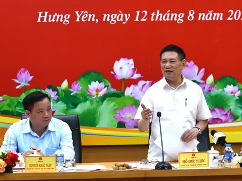 Phó Thủ tướng Hồ Đức Phớc làm việc với tỉnh Hưng Yên
