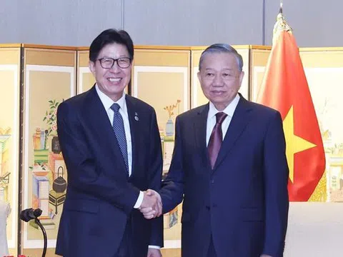 Tổng Bí thư Tô Lâm tiếp Thị trưởng thành phố Busan