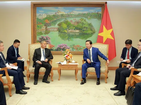 Phó Thủ tướng Trần Hồng Hà tiếp Tổng Giám đốc Tập đoàn Cục 6 Đường sắt Trung Quốc