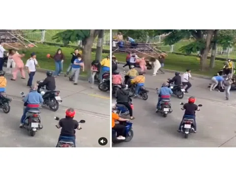 Bắt nhóm nam, nữ đánh nhau náo loạn tại khu công nghiệp