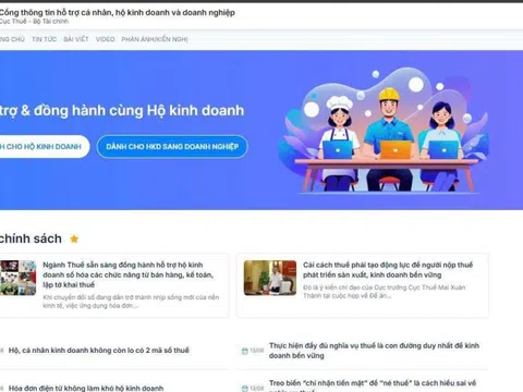 Cổng thông tin hỗ trợ người nộp thuế có tích hợp trợ lý AI
