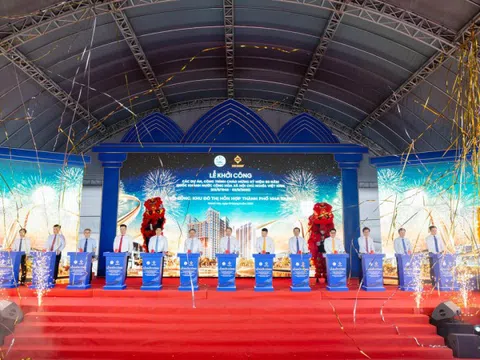 Bộ trưởng Nguyễn Hải Ninh dự lễ khởi công dự án khu đô thị hơn 17.000 tỷ đồng tại Khánh Hòa