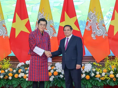 Thủ tướng Phạm Minh Chính hội kiến Quốc vương Bhutan