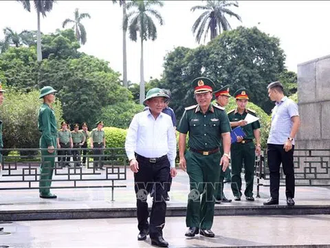 Thường trực Ban Bí thư Trần Cẩm Tú kiểm tra công tác chuẩn bị Lễ kỷ niệm 80 năm Quốc khánh