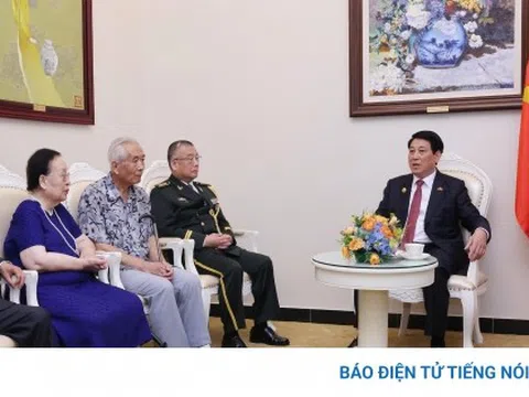 Chủ tịch nước Lương Cường tiếp gia đình các nhân sỹ hữu nghị Trung Quốc