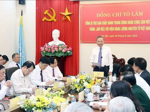 Tổng Bí thư Tô Lâm: Phát triển ứng dụng năng lượng nguyên tử phải là chiến lược lâu dài