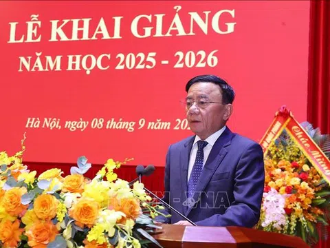 Thường trực Ban Bí thư Trần Cẩm Tú dự khai giảng năm học mới của Học viện Chính trị quốc gia Hồ Chí Minh