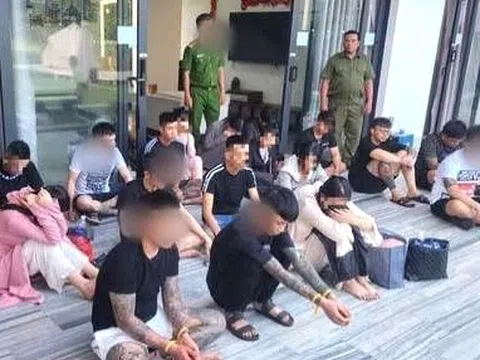 Hàng chục thanh niên tụ tập sử dụng ma túy trong villa ven biển ở Đà Nẵng
