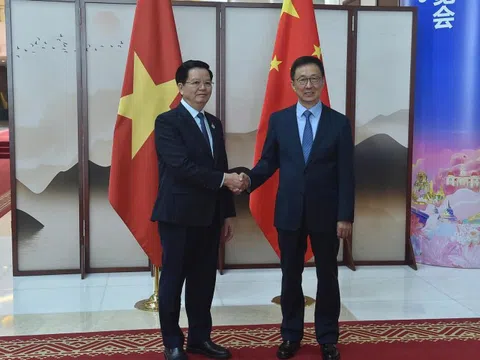 Phó Thủ tướng Mai Văn Chính hội kiến Phó Chủ tịch nước Trung Quốc Hàn Chính