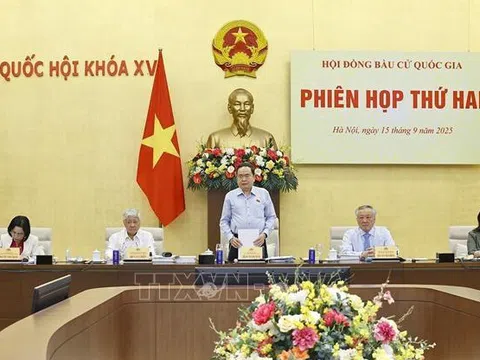 Chủ tịch Quốc hội Trần Thanh Mẫn chủ trì Phiên họp thứ hai Hội đồng Bầu cử quốc gia
