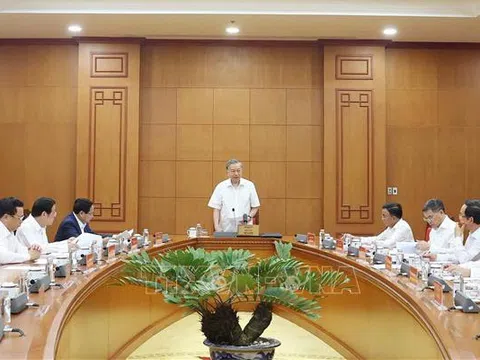 Tổng Bí thư Tô Lâm làm việc với Thường trực các Tiểu ban Đại hội XIV của Đảng