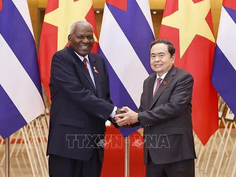 Chủ tịch Quốc hội Trần Thanh Mẫn hội đàm với Chủ tịch Quốc hội Cuba