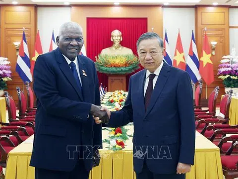 Tổng Bí thư Tô Lâm tiếp Chủ tịch Quốc hội Cuba