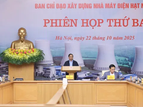Thủ tướng chủ trì phiên họp thứ 3 Ban Chỉ đạo xây dựng nhà máy điện hạt nhân