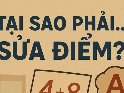 Tại sao phải... sửa điểm?