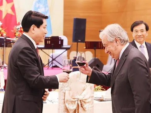 Tổng Thư ký Liên Hợp Quốc: Việt Nam là minh chứng sống động cho con đường hòa bình, phát triển