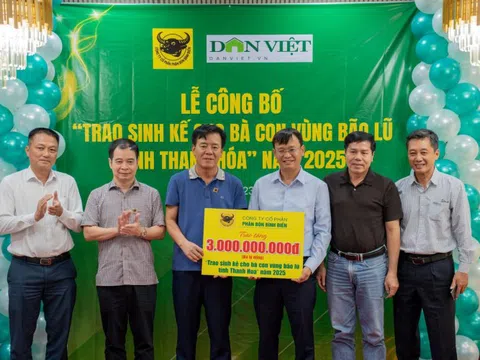 Công ty Phân bón Bình Điền góp sức trao sinh kế cho bà con vùng bão lũ tỉnh Thanh Hóa