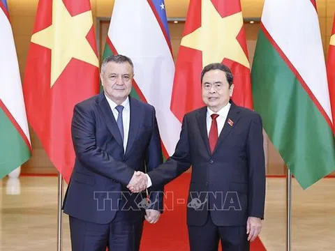 Chủ tịch Quốc hội Trần Thanh Mẫn tiếp Chủ tịch Hạ viện Uzbekistan