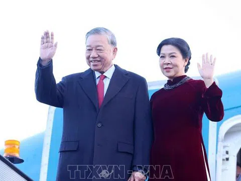Tổng Bí thư Tô Lâm đến London, bắt đầu thăm chính thức Liên hiệp Vương quốc Anh và Bắc Ireland
