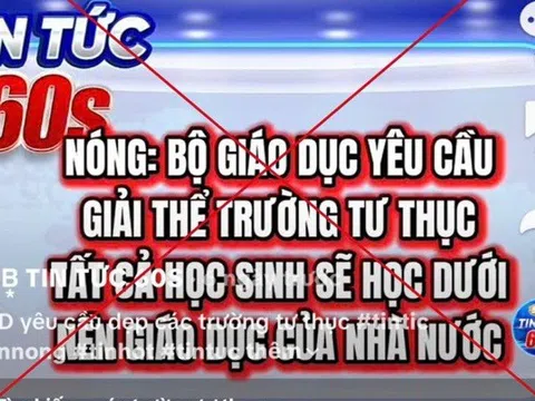 Bộ Giáo dục và Đào tạo bác tin đồn “đóng cửa trường ngoài công lập”