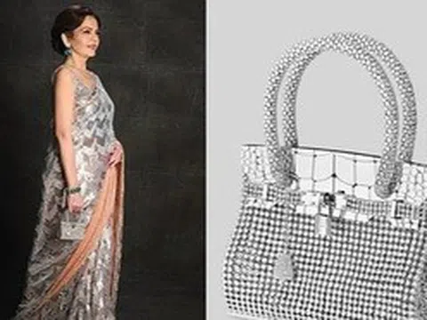 Vợ tỷ phú giàu nhất châu Á xách túi Hermès đắt nhất thế giới đi dự tiệc