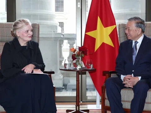 Tổng Bí thư Tô Lâm tiếp lãnh đạo một số tập đoàn, tổ chức tài chính quốc tế