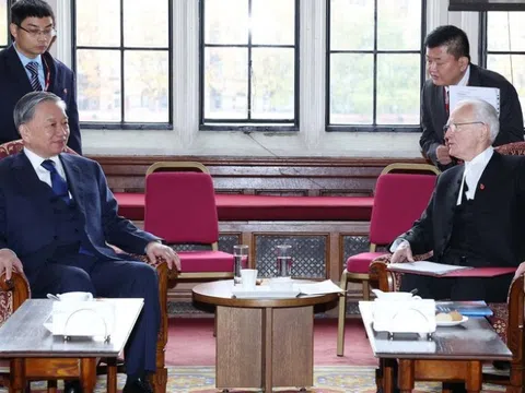 Tổng Bí thư Tô Lâm hội kiến Chủ tịch Thượng viện Anh John McFall