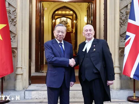 Tổng Bí thư Tô Lâm hội kiến Chủ tịch Hạ viện Anh Lindsay Hoyle