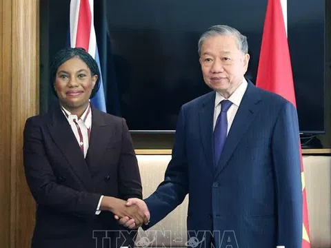 Tổng Bí thư Tô Lâm hội kiến Chủ tịch Đảng Bảo thủ Anh Kemi Badenoch