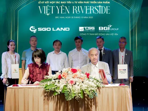 SGO Land ký kết hợp tác chiến lược dự án Việt Yên Riverside: Khu đô thị dịch vụ sinh thái sôi động bậc nhất Bắc Ninh