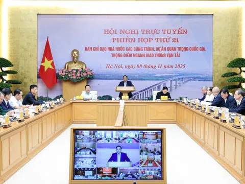 Thủ tướng chủ trì phiên họp thứ 21 về các công trình, dự án ngành GTVT