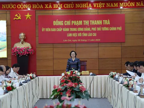 Phó Thủ tướng Phạm Thị Thanh Trà gợi mở 7 nhóm nhiệm vụ trọng tâm cho Lào Cai
