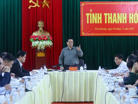Thủ tướng Phạm Minh Chính làm việc với Thường trực Tỉnh uỷ Thanh Hóa