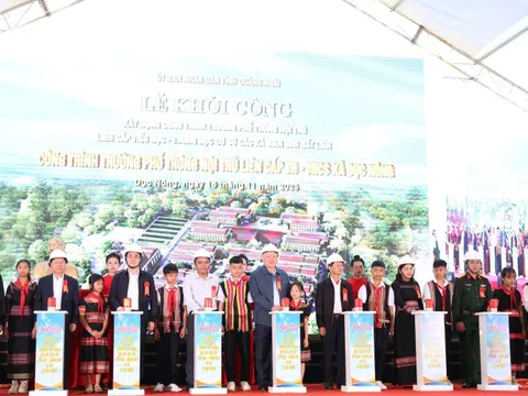 Khởi công xây dựng các Trường phổ thông nội trú liên cấp Tiểu học - THCS các xã biên giới của tỉnh Quảng Ngãi