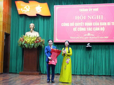 Chủ tịch UBND tỉnh Khánh Hòa được chỉ định giữ chức Phó Bí thư Thành ủy Huế